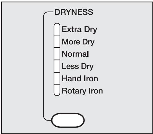 MIELE T 1323 C - Select the dryness level - 1