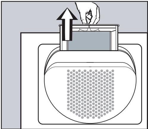 MIELE T 1323 C - Cleaning the lint filter - 1