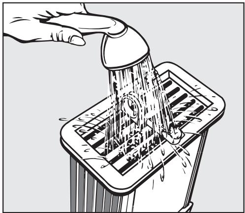MIELE T 1323 C - Rinsing the condenser - 2