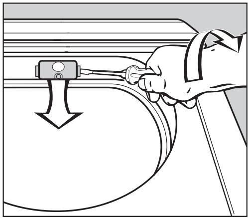 MIELE T 1323 C - Changing the light bulb - 1