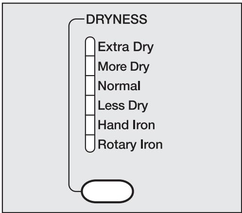 MIELE T 1329 C - Select the dryness level - 1
