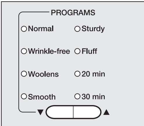 MIELE T 1329 C - Select a program - 1