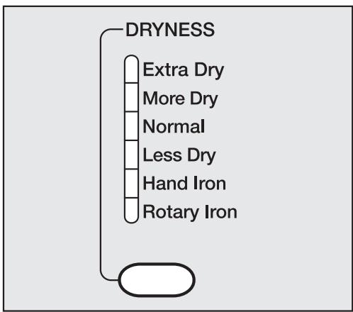 MIELE T 1329 C - Select the dryness level - 1