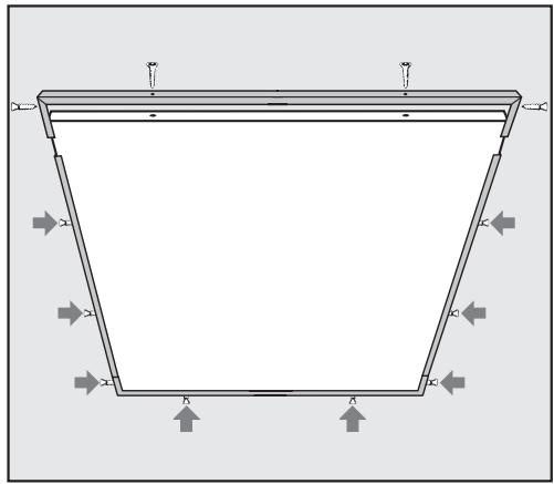 MIELE T 1329 C - Installing the decor panel - 1
