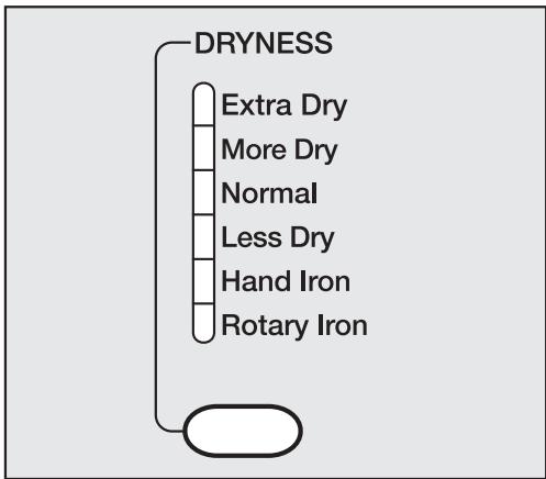 MIELE T 1332 C - Select the dryness level - 1