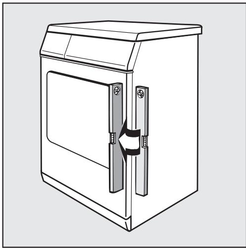 MIELE T 1332 C - Leveling the dryer - 1