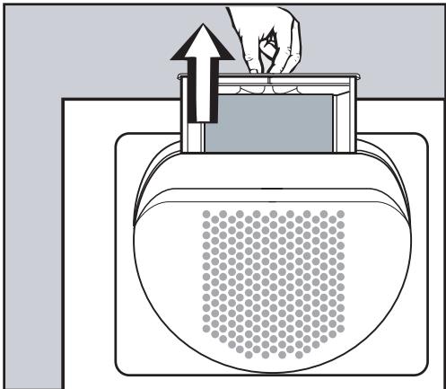 MIELE T 1332 C - Cleaning the lint filter - 1