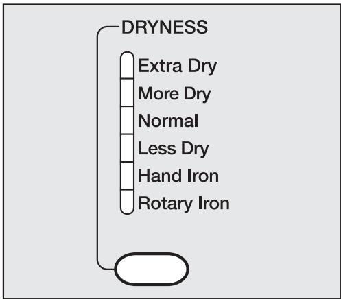 MIELE T 1332 C - Select the dryness level - 1