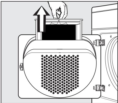 MIELE T 1413 - Cleaning the lint filter - 1
