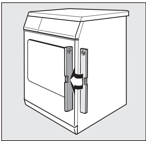 MIELE T 1413 - Leveling the dryer - 1