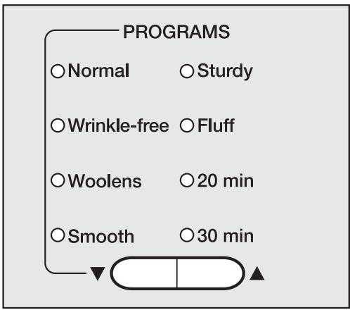 MIELE T 1413 - Select a program - 1