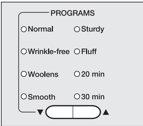 MIELE T 1415 - Select a program - 1