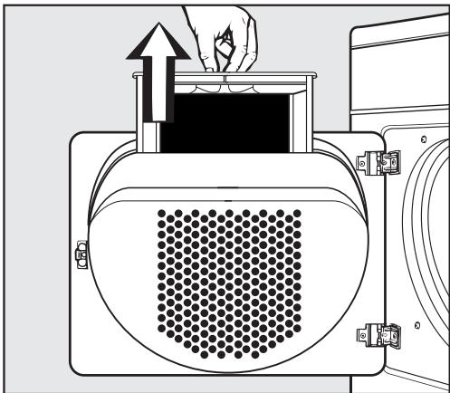 MIELE T 1415 - Cleaning the lint filter - 1