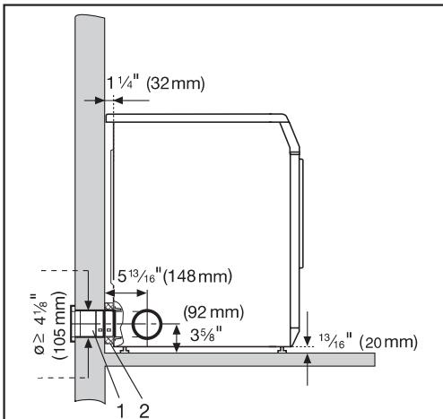 MIELE T 1415 - Direct wall connection - 2