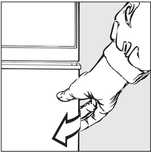 MIELE T 1515 - To open the door in the event of a power failure - 1