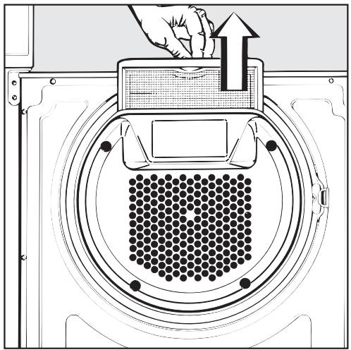 MIELE T 1515 - Cleaning the lint filters - 1