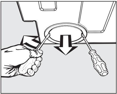 MIELE T 1515 - Installation at the left or right side of the machine - 1