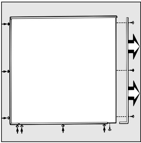 MIELE T 1570 C - Changing the decor panel - 1
