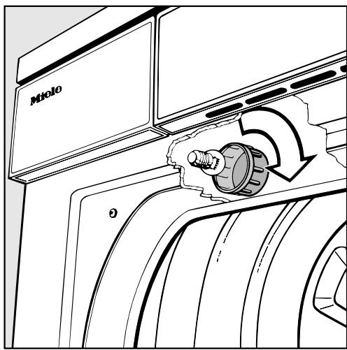 MIELE T 1570 C - The interior drum light fails to function: The bulb may be defective. - 1