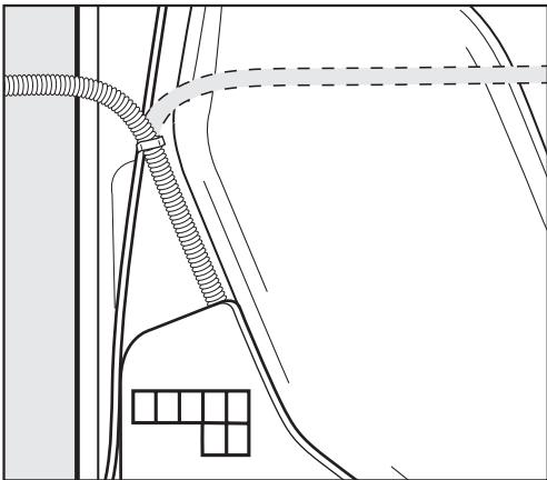 MIELE T 8012 C - Installing the drain hose - 2