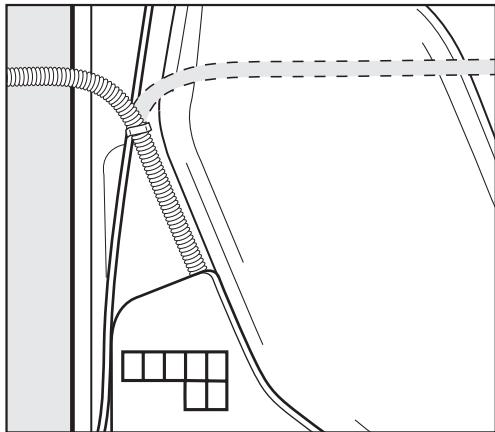 MIELE T 8013 C - Installing the drain hose - 2
