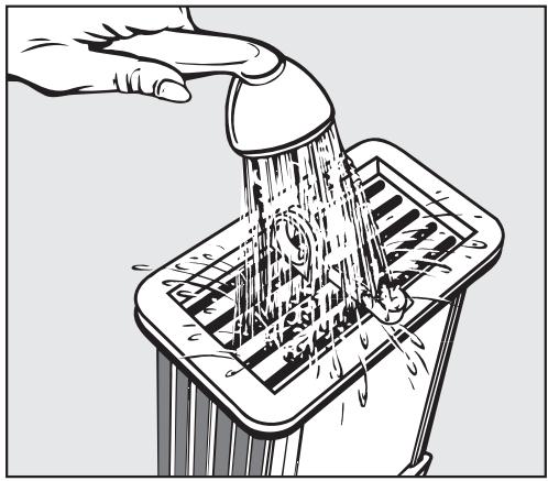 MIELE T 8013 C - Rinsing the condenser - 2