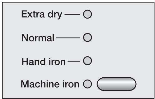 MIELE T 7644 C - Select a drying level - 1