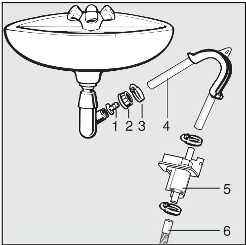 MIELE T 7644 C - Installation conditions requiring a non-return valve - 2