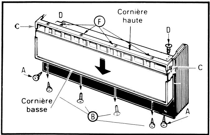 VEDETTE LV1612 - Réglage en hauteur et en profondeur du panneau inférieur - 1