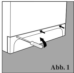 INDESIT W 104 T - Bei Bedarf kontrollieren Sie die Pumpe und den Gummischlauch. - 1