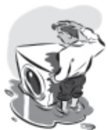 INDESIT W 104 T - Votre lave-linge vibre beaucoup en phase d'essorage. - 1