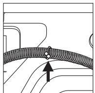 INDESIT W 104 T - Connecting the drain hose - 2