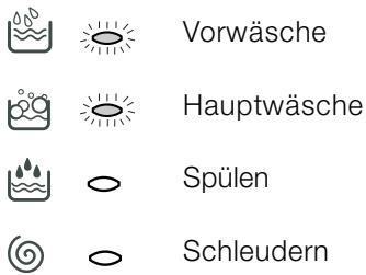 INDESIT WIXL 105 - Laufende Programmphase: - 1