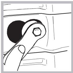 INDESIT WIXXL146 - Situated on either side of the rear panel, BOTH transit bolts MUST be removed before use. - 1