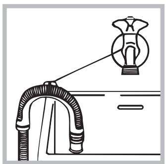 INDESIT IWUC4105 - Connecting the drain hose - 2