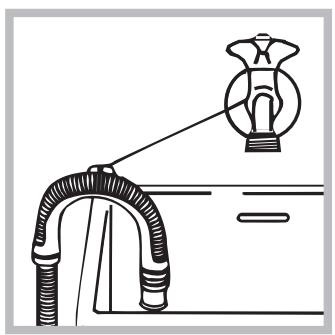 INDESIT IWUC4105 - Raccordement du tuyau de vidange - 2