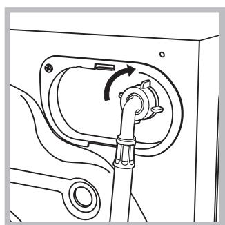 INDESIT IWUC4105 - Raccordement du tuyau d'arrivée de l'eau - 2