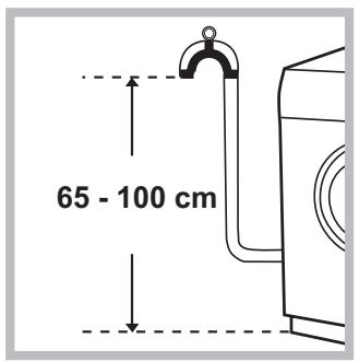 INDESIT IWUC4105 - Raccordement du tuyau de vidange - 1