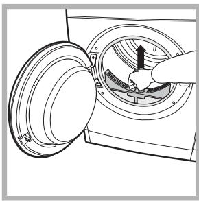INDESIT IDVA 735, IDVA735, IDVA735, IDVA735FR - Cleaning the filter after each cycle - 2