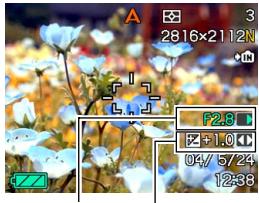 CASIO EX-P600 - Align the mode dial with "A" (Aperture Priority). - 1