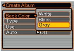 CASIO EX-P600 - Configuring Detailed Album Settings - 1