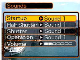 CASIO EX-P600 - To configure sound settings - 1