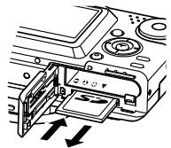 CASIO EX-P600 - To remove a memory card from the camera - 1