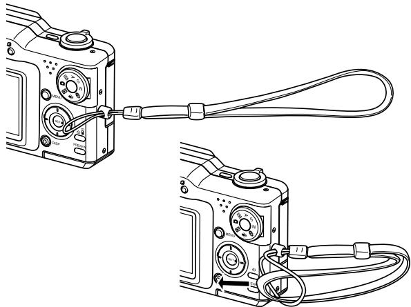CASIO EX-P600 - Attaching the Strap - 1