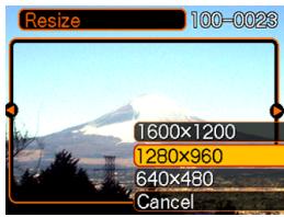 CASIO EX-P600 - Resizing an Image - 1