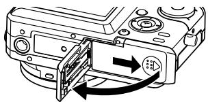 CASIO EX-P600 - To load the battery - 1