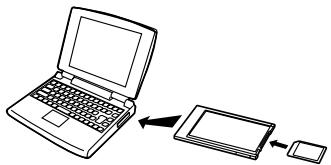 CASIO EX-P600 - Using a Computer with a Built-in PC Card Slot - 1