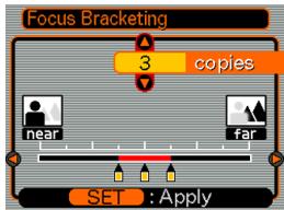 CASIO EX-P600 - Using Auto Bracketing with the Focus Distance as the Variable (Focus Bracketing) - 1