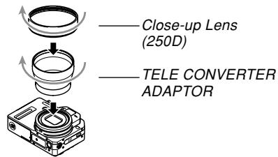 CASIO EX-P600 - Using a Conversion Lens or Filter - 3