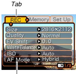 CASIO EX-P600 - Press [MENU]. - 2